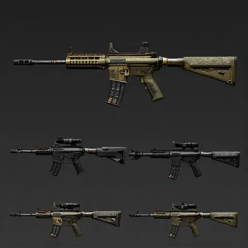 CS:GO skin trading interface showcasing item marketplace and inventory management